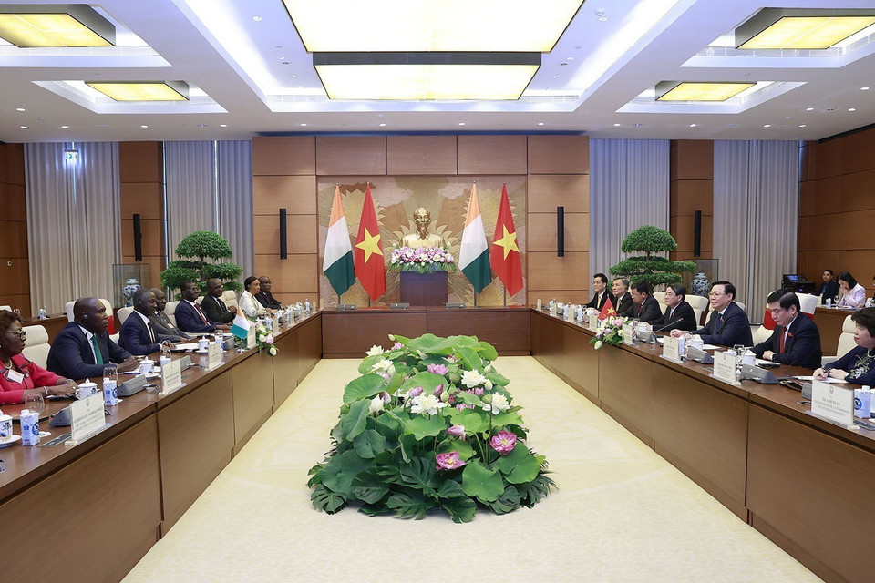 Quang cảnh hội đàm. (Ảnh: Doãn Tấn/TTXVN)