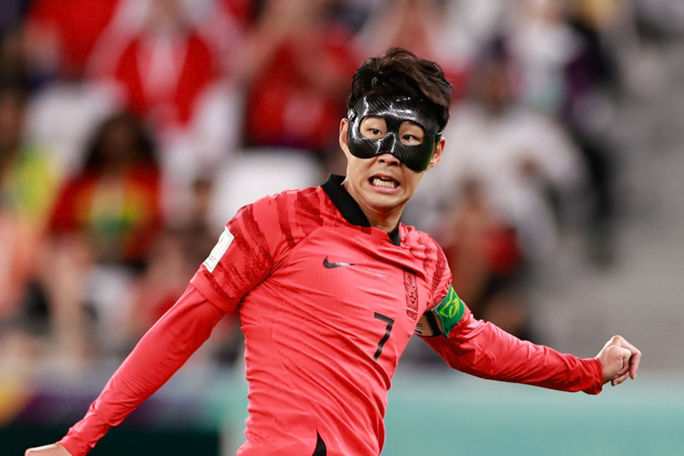 Son Heung-min và các đồng đội đang tạo ra được sức ép đáng kể lên phần sân của Ghana. (Ảnh: Hải An/Vietnam+)