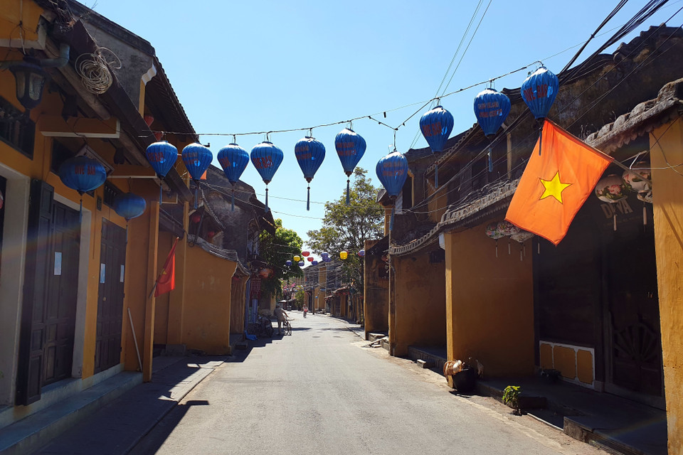 Phố cổ Hội An vắng du khách ngày 28/7/2020. (Ảnh: Trịnh Bang Nhiệm/TTXVN)