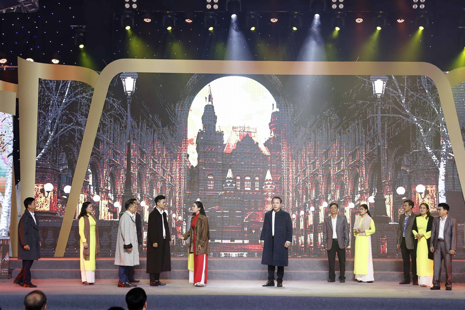 Chương trình nghệ thuật tại Lễ kỷ niệm. (Ảnh: Thống Nhất/TTXVN)