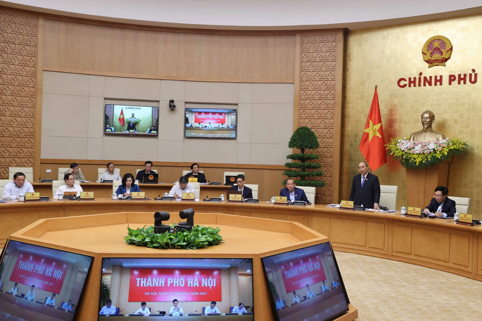 Thủ tướng Nguyễn Xuân Phúc phát biểu. (Ảnh: Thống Nhất/TTXVN)