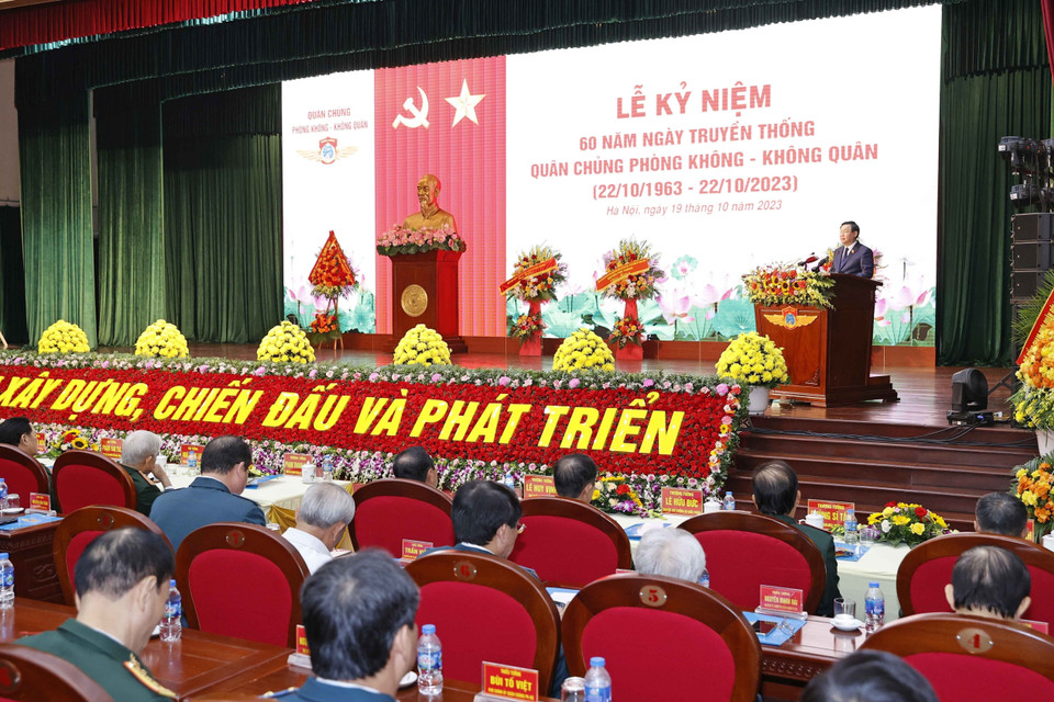 Chủ tịch Quốc hội Vương Đình Huệ phát biểu. (Ảnh: Doãn Tấn/TTXVN)