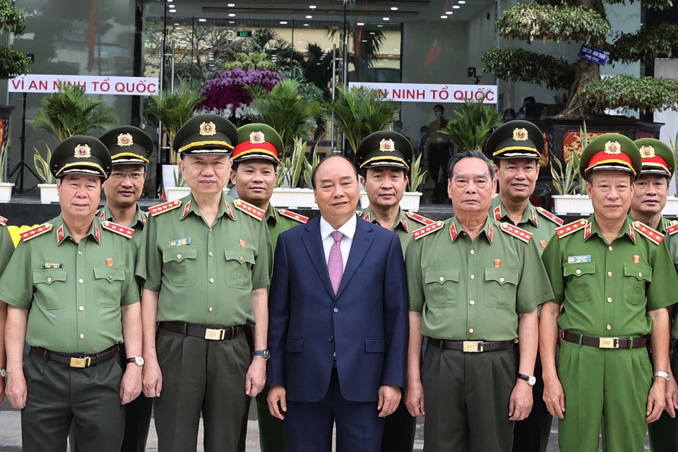 Thủ tướng Nguyễn Xuân Phúc và các đại biểu tham dự hội nghị. (Ảnh: Thống Nhất/TTXVN)