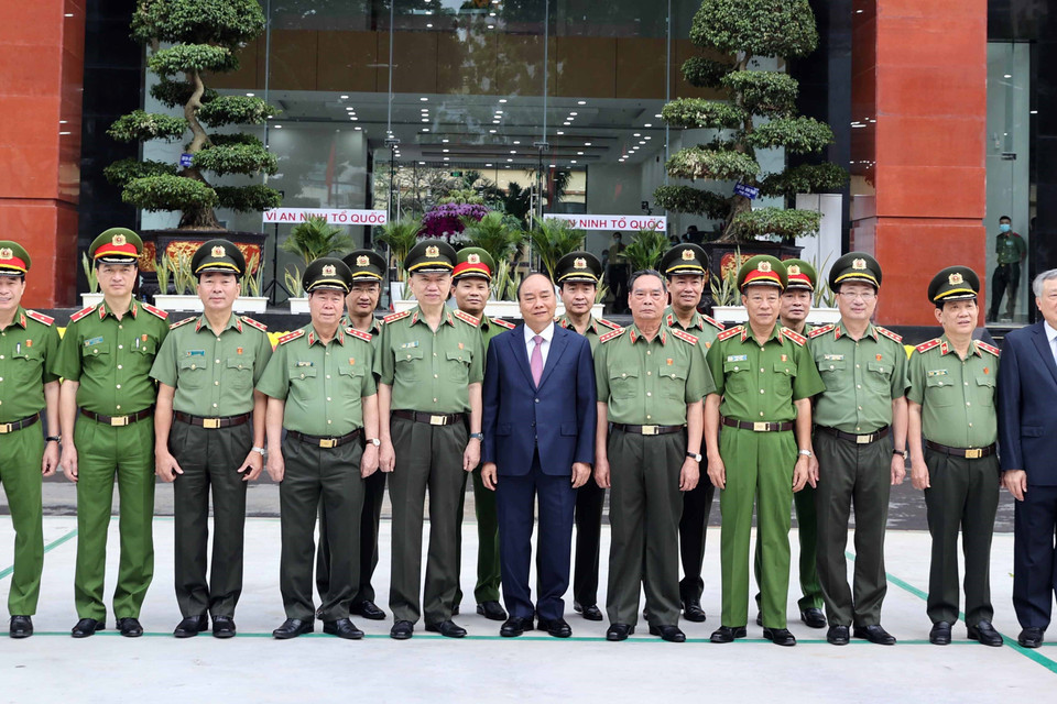 Thủ tướng Nguyễn Xuân Phúc và các đại biểu tham dự hội nghị. (Ảnh: Thống Nhất/TTXVN)