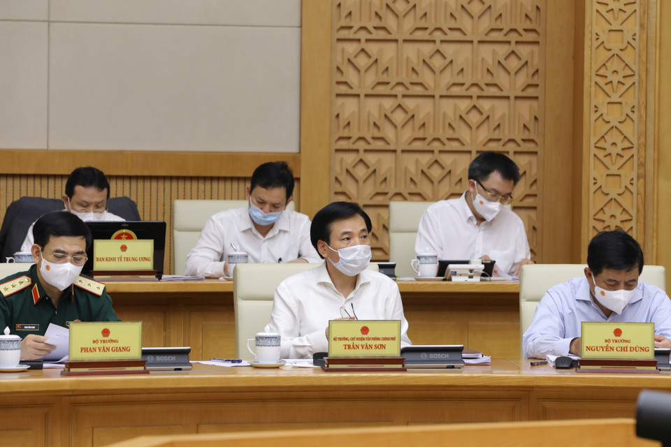 Thành viên Chính phủ dự phiên họp. (Ảnh: Văn Điệp/TTXVN)