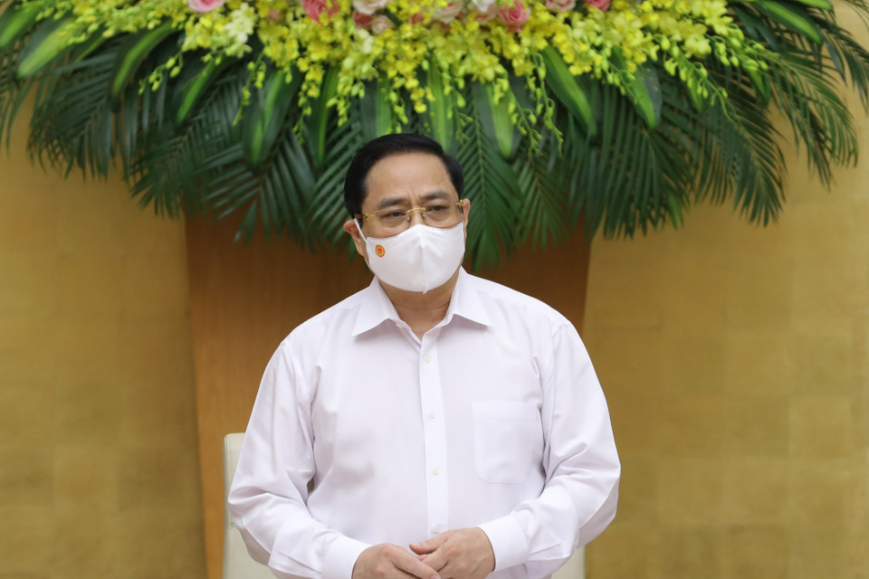 Thủ tướng Phạm Minh Chính chủ trì phiên họp. (Ảnh: Văn Điệp/TTXVN)