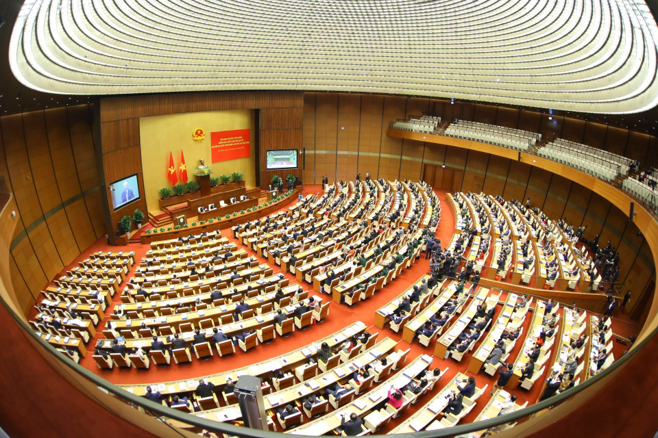 Toàn cảnh Tổng Bí thư Nguyễn Phú Trọng phát biểu chỉ đạo Hội nghị. (Ảnh: Văn Điệp/TTXVN)