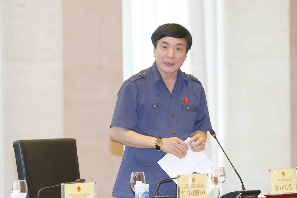 Tổng Thư ký, Chủ nhiệm Văn phòng Quốc hội Bùi Văn Cường phát biểu. (Ảnh: Doãn Tấn/TTXVN)
