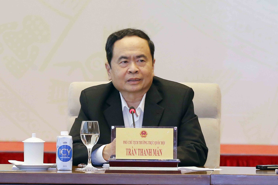 Phó Chủ tịch Thường trực Quốc hội Trần Thanh Mẫn phát biểu. (Ảnh: Doãn Tấn/TTXVN)