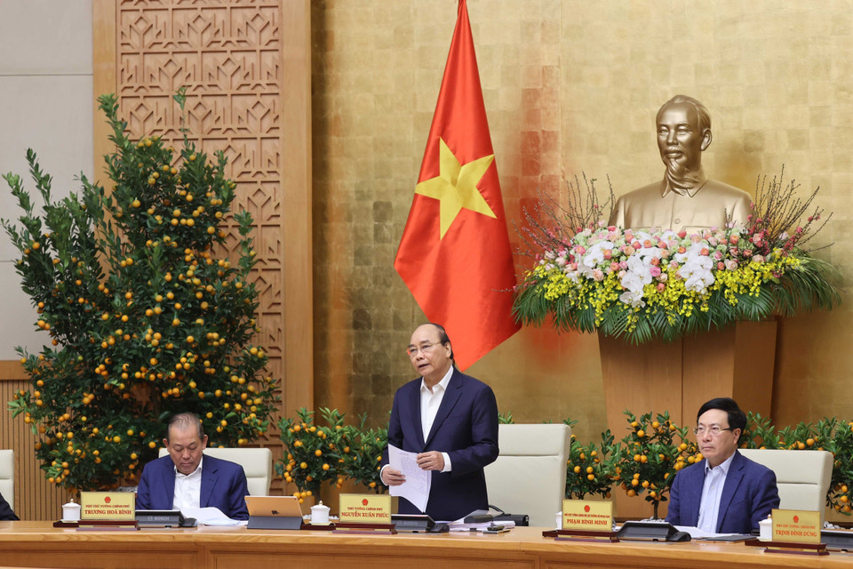 Thủ tướng Nguyễn Xuân Phúc phát biểu. (Ảnh: Thống Nhất/TTXVN)