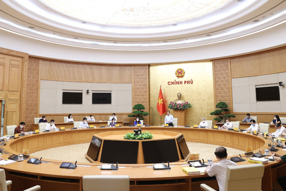 Quang cảnh phiên họp lần thứ nhất của Hội đồng Thi đua-Khen thưởng Trung ương. (Ảnh: Dương Giang/TTXVN)