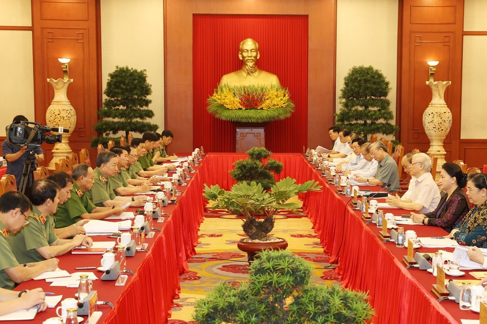 Toàn cảnh buổi làm việc. (Ảnh: Trí Dũng/TTXVN)