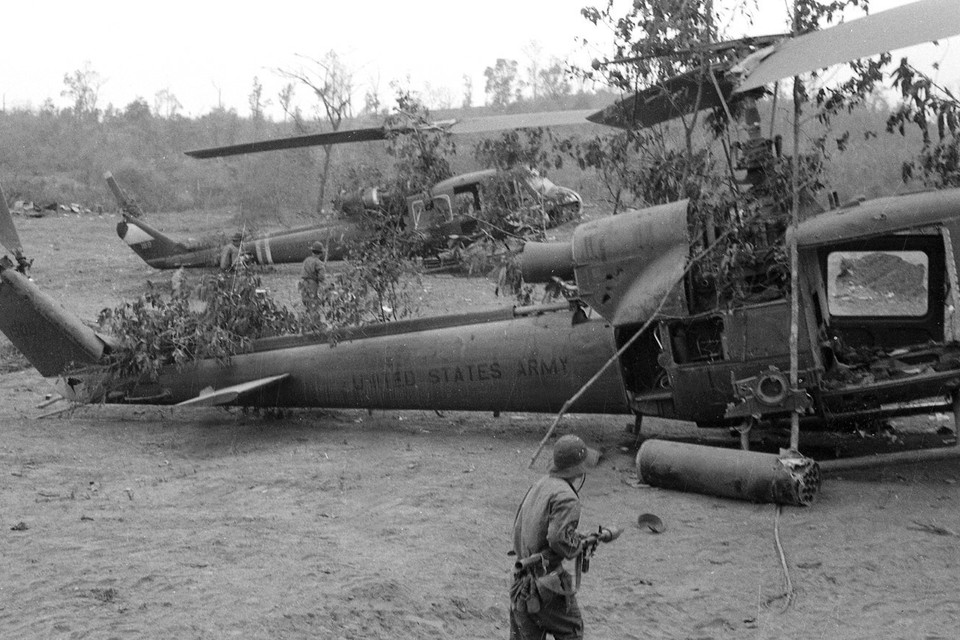 Trong chiến dịch Đường 9 - Nam Lào, lực lượng phòng không của Đoàn 559-Bộ đội Trường Sơn được trang bị nhiều súng máy 12,7 mm và 14,5 mm, hình thành thế trận rộng khắp, nhiều tầng, nhiều lớp đánh máy bay lên thẳng của địch rất hiệu quả, góp phần quan trọng đánh bại chiến thuật trực thăng vận của chúng trong cuộc hành quân Lam Sơn 719. (Ảnh: Vũ Tạo/TTXVN)