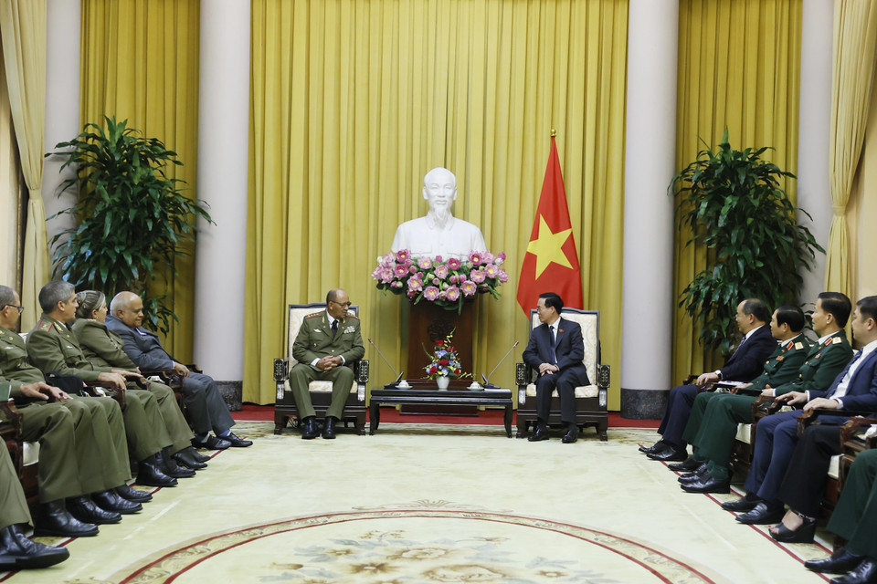 Quang cảnh buổi tiếp. (Ảnh: Thống Nhất/TTXVN)