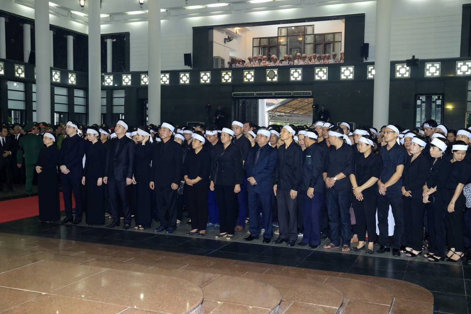 Sáng 27/9, Lễ truy điệu đồng chí Trần Đại Quang, Ủy viên Bộ Chính trị, Chủ tịch nước Cộng hòa Xã hội chủ nghĩa Việt Nam được tổ chức vào 7 giờ 30 phút, tại Nhà tang lễ quốc gia. (Nguồn: TTXVN)