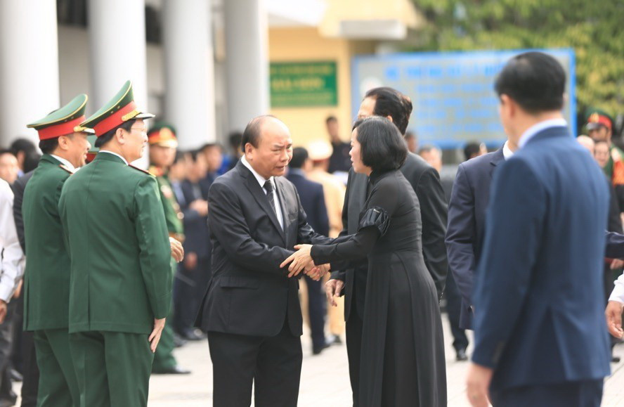 Thủ tướng Nguyễn Xuân Phúc tại lễ viếng Chủ tịch nước Trần Đại Quang. (Nguồn: TTXVN)