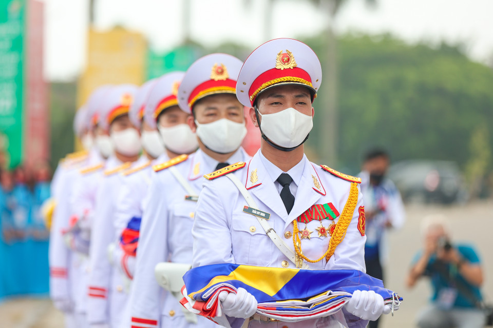 11 quốc gia tham dự đại hội thể thao Đông Nam Á đã tham dự Lễ thượng cờ SEA Games 31. (Ảnh: Minh Sơn/Vietnam+)