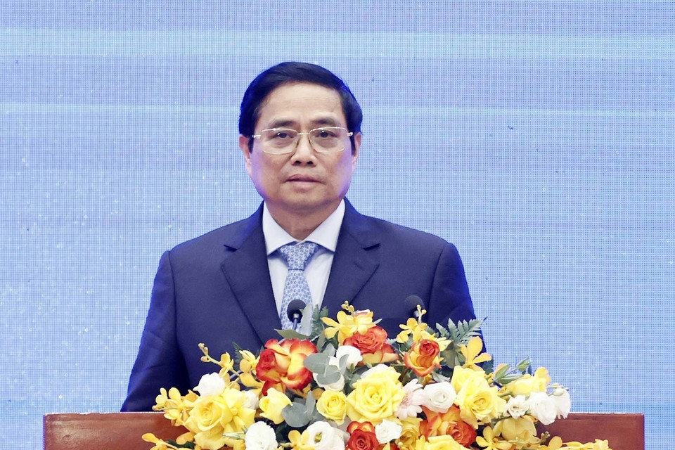 Thủ tướng Chính phủ Phạm Minh Chính phát biểu. (Ảnh: Thống Nhất/TTXVN)