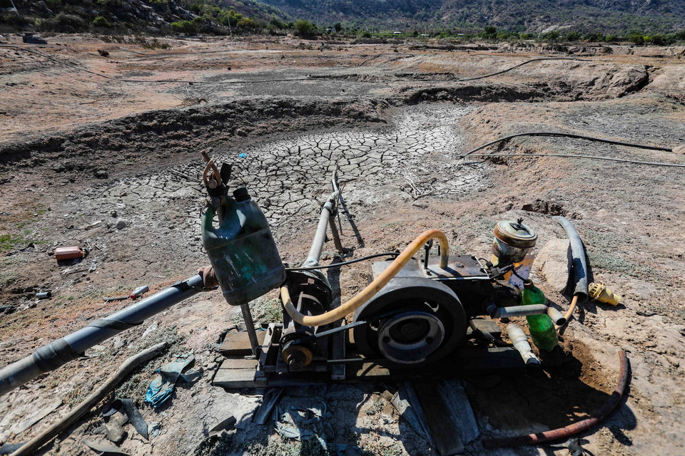 Tỉnh Ninh Thuận vừa công bố cấp độ rủi ro thiên tai do hạn hán ở cấp độ 3, riêng 2 huyện Thuận Nam, Thuận Bắc ở cấp độ 4. (Ảnh: TTXVN)