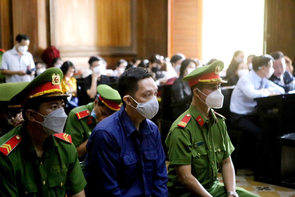 Bị cáo Nguyễn Kim Trung Thái. (Ảnh: Thành Chung/TTXVN)