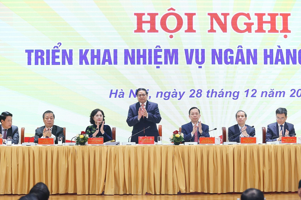 Thủ tướng Phạm Minh Chính dự hội nghị. (Ảnh: Dương Giang/TTXVN)