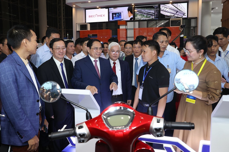 TECHFEST VIETNAM 2022 là ngày hội kết nối các chủ thể trong hệ sinh thái; là dịp để các cơ quan quản lý, các doanh nghiệp trong và ngoài nước, các chuyên gia, các nhà đầu tư… chia sẻ kiến thức, kinh nghiệm, tìm kiếm các giải pháp phù hợp với xu hướng phát triển của cuộc cách mạng công nghiệp lần thứ 4. (Ảnh: Dương Giang/TTXVN)