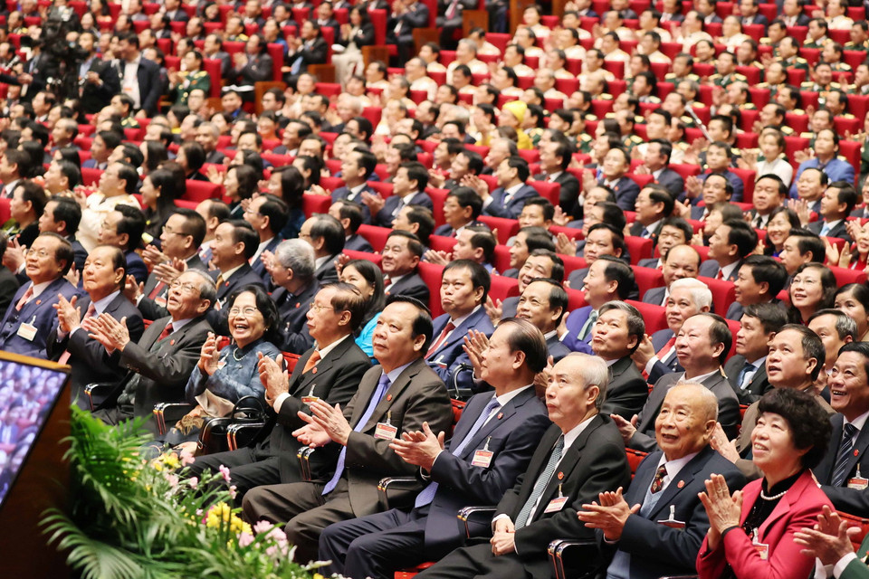 Các đại biểu dự phiên khai mạc Đại hội. (Ảnh: TTXVN)