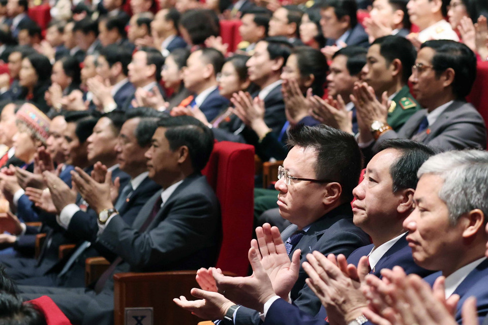 Các đại biểu dự phiên khai mạc Đại hội. (Ảnh: TTXVN)