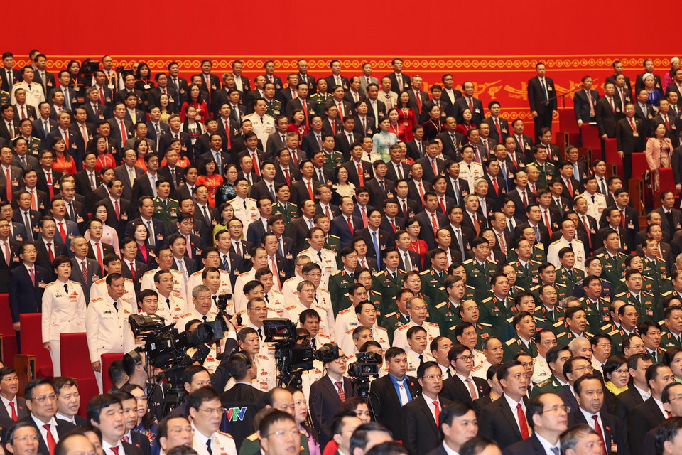 Đại biểu tham dự phiên khai mạc Đại hội. (Ảnh: TTXVN)