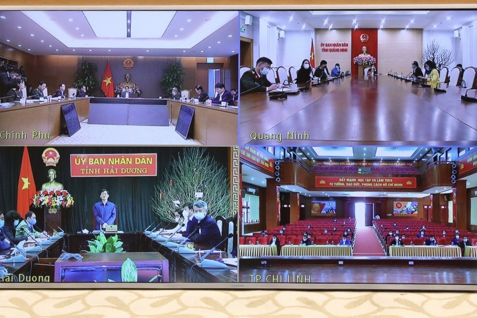 Các đầu cầu tại Quảng Ninh và Hải Dương. (Ảnh: Minh Quyết/TTXVN)