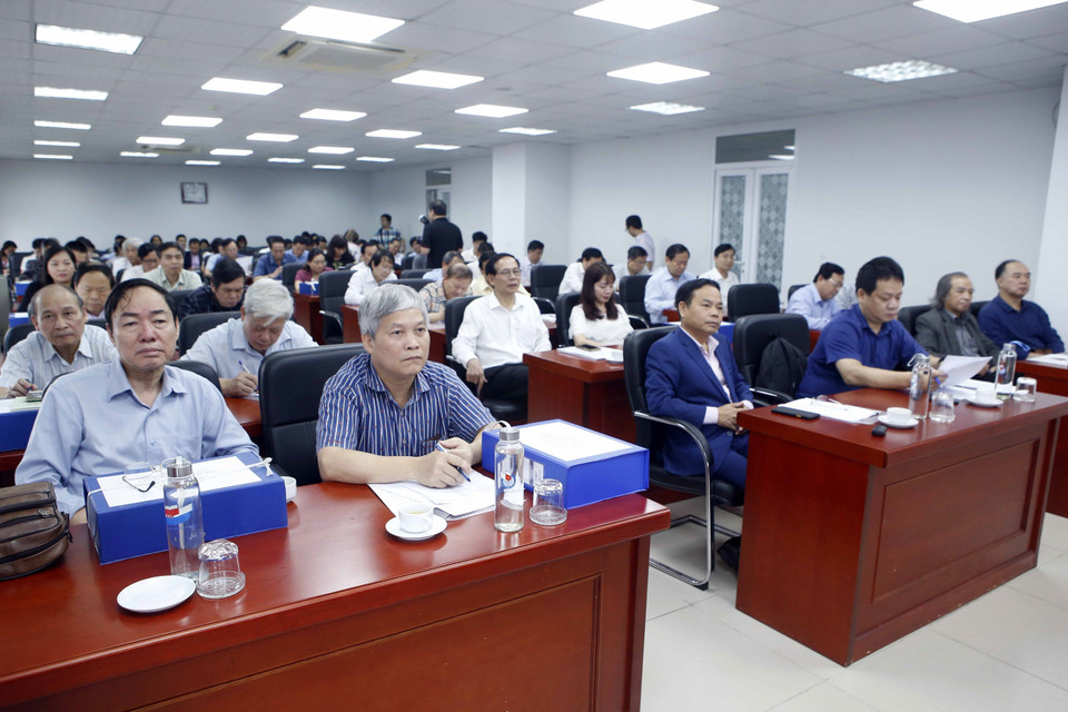 Các đại biểu tham dự khai mạc vòng chấm sơ khảo. (Ảnh: Phạm Kiên/TTXVN)