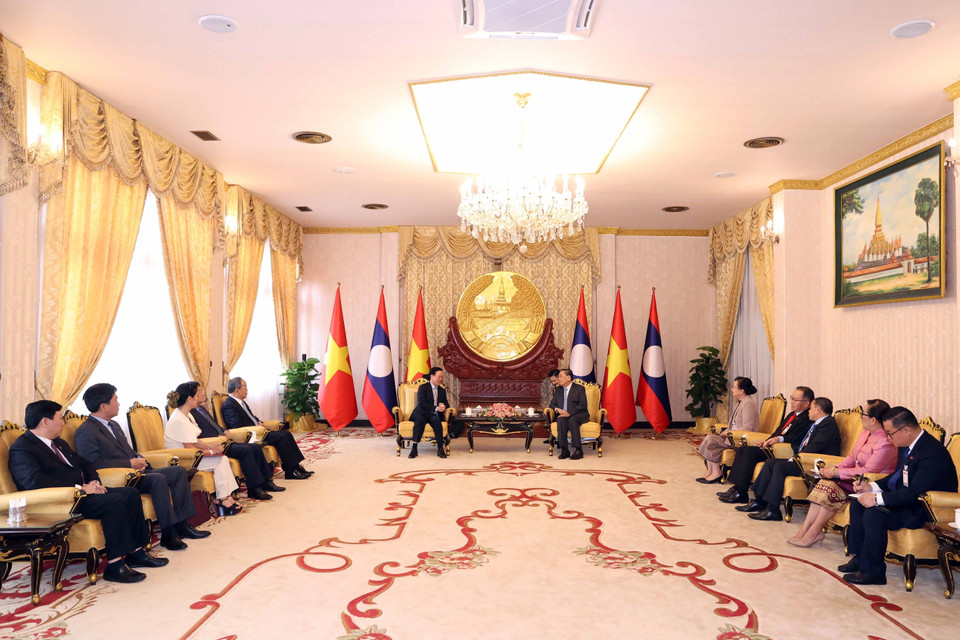 Quang cảnh buổi tiếp. (Ảnh: Thống Nhất/TTXVN)