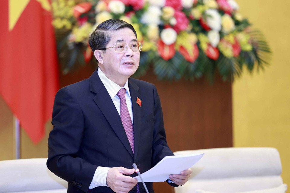 Phó Chủ tịch Quốc hội Nguyễn Đức Hải phát biểu. (Ảnh: Doãn Tấn/TTXVN)