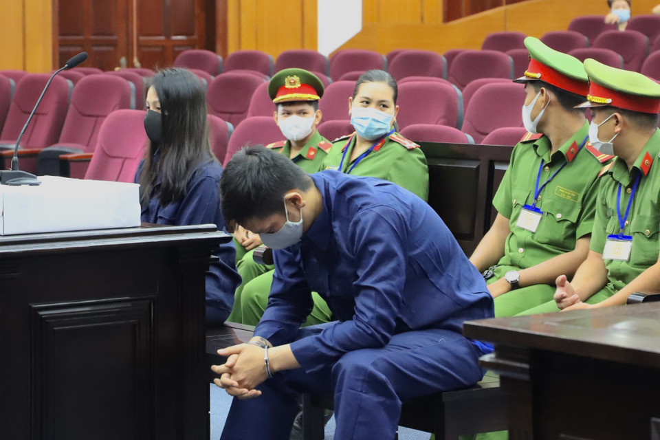 Bị cáo Nguyễn Kim Trung Thái tại Tòa. (Ảnh: Hồng Giang/TTXVN)