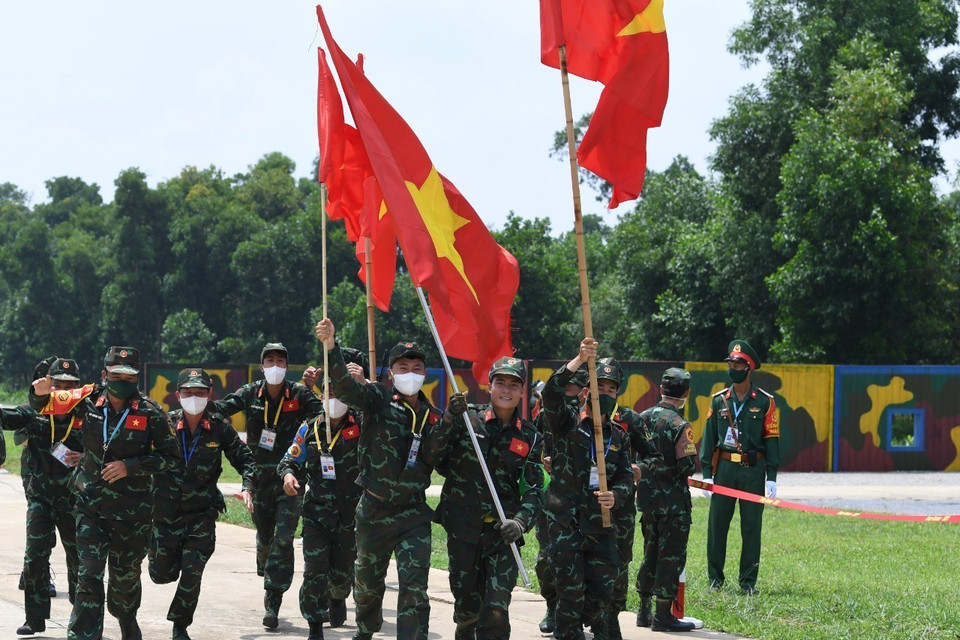 Như vậy, tổng thành tích sau 4 giai đoạn thi đấu, tại bảng 1, Đội tuyển Thăng Long (Việt Nam) đã giành vị trí vô địch với 6 điểm. (Ảnh: TTXVN phát)