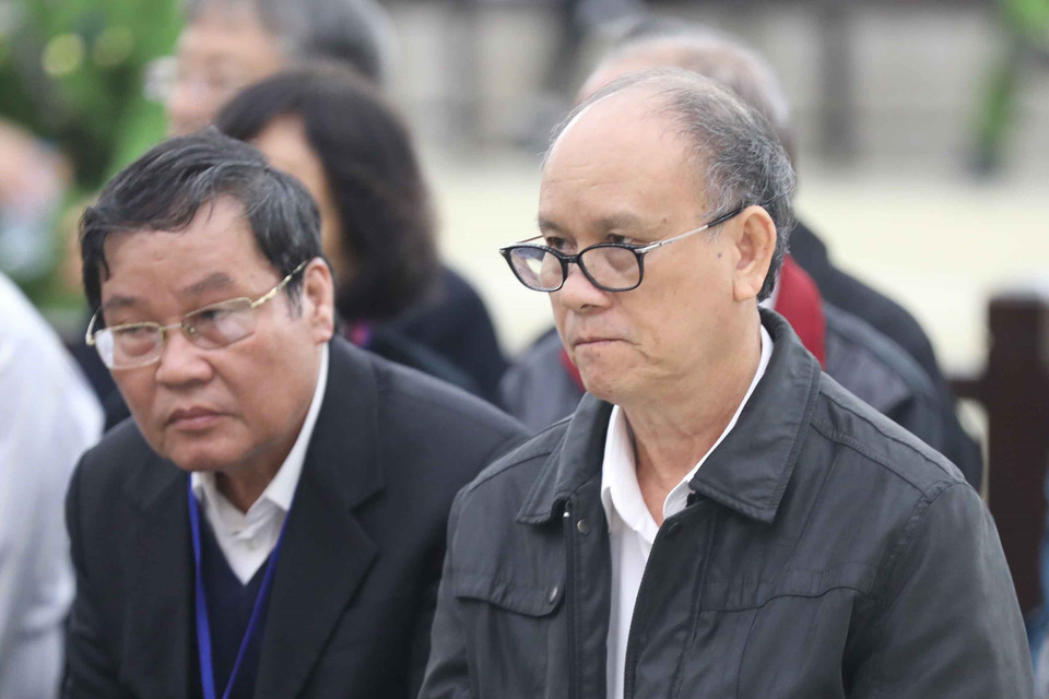 Bị cáo Trần Văn Minh (sinh năm 1955, cựu Chủ tịch UBND thành phố Đà Nẵng, giai đoạn từ năm 2006-2011) tại phiên xét xử. (Ảnh: Doãn Tấn/TTXVN)