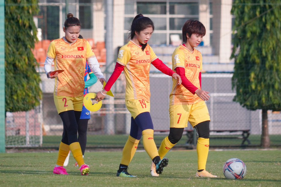 Tại Vòng loại thứ hai Olympic Paris 2024, Đội tuyển Nữ Việt Nam sẽ lần lượt gặp chủ nhà Uzbekistan (26/10), Ấn Độ (29/10) và Nhật Bản (1/11). (Ảnh: Việt Anh/Vietnam+)