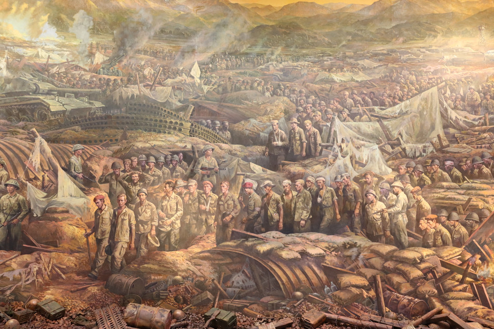 Trường đoạn 4 “Chiến thắng”: Đội quân Pháp thất bại. (Ảnh: Vietnam+)