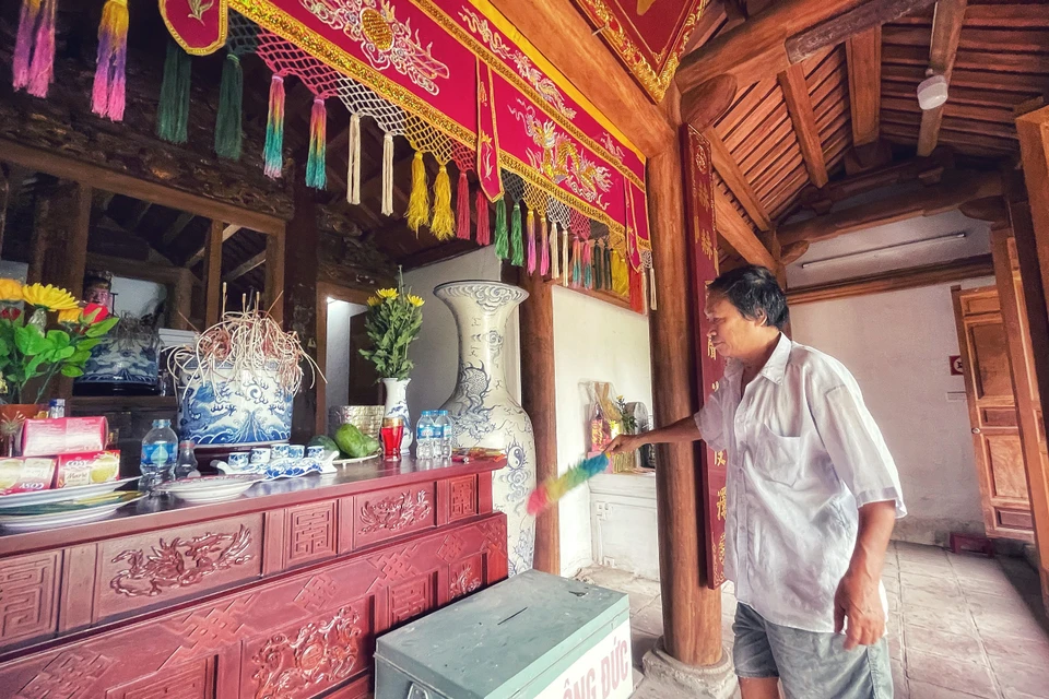 4 giờ 30 phút ngày 3/3/1947, trước khi lên Việt Bắc lãnh đạo cuộc kháng chiến chống thực dân Pháp, Bác Hồ đã nghỉ chân tại chùa Một Mái ngay dưới chân núi Hoàng Xá. (Ảnh: Xuân Mai/Vietnam+)