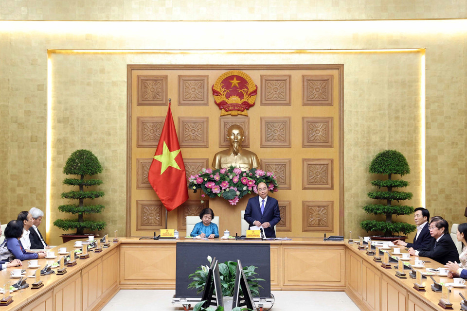 Thủ tướng Nguyễn Xuân Phúc phát biểu. (Ảnh: Thống Nhất/TTXVN)