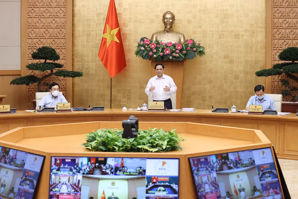 Thủ tướng Phạm Minh Chính chủ trì Phiên họp. (Ảnh: Dương Giang/TTXVN)