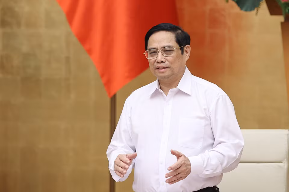 Thủ tướng Phạm Minh Chính chủ trì Phiên họp Chính phủ thường kỳ tháng 9. (Ảnh: Dương Giang/TTXVN)