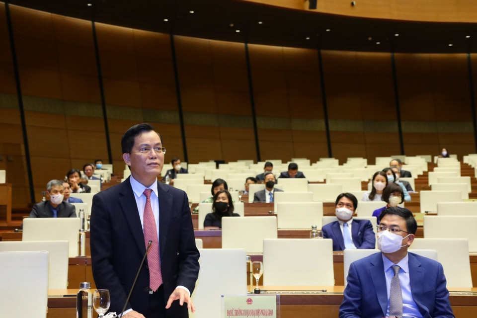 Đại sứ Việt Nam tại Hoa Kỳ Hà Kim Ngọc phát biểu. (Ảnh: Văn Điệp/TTXVN)