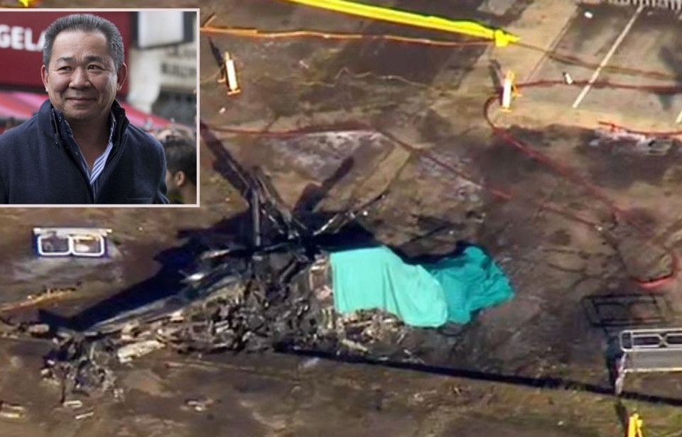 Những gì còn sót lại của chiếc trực thăng gặp nạn.