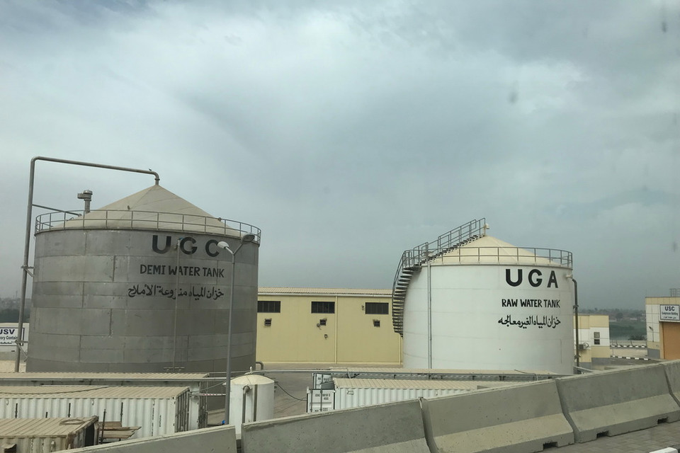 Khu vực xử lý nước thải của dự án được đầu tư hiện đại, đảm bảo nước được xả ra sông Nile an toàn đối với môi trường. 