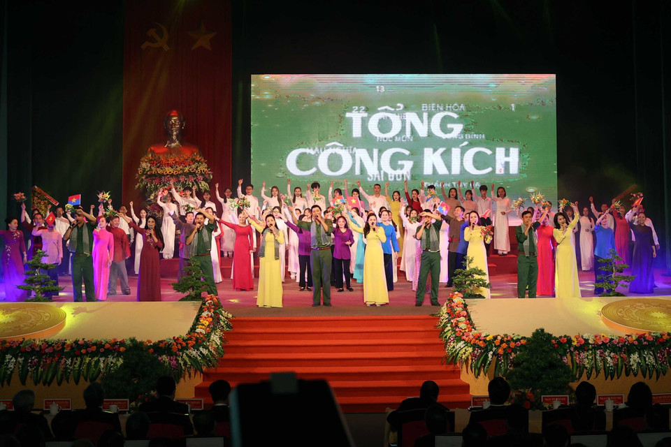 Chương trình nghệ thuật tại Lễ kỷ niệm. (Ảnh: Thống Nhất/TTXVN)