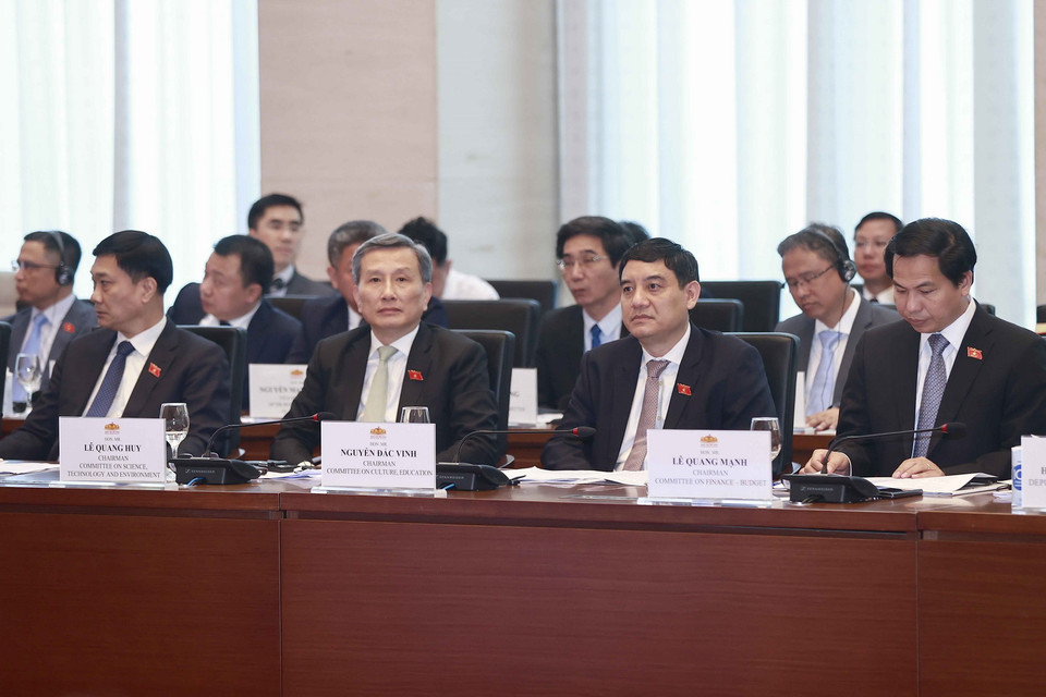 Đại biểu đoàn Việt Nam dự phiên họp. (Ảnh: Doãn Tấn/TTXVN)