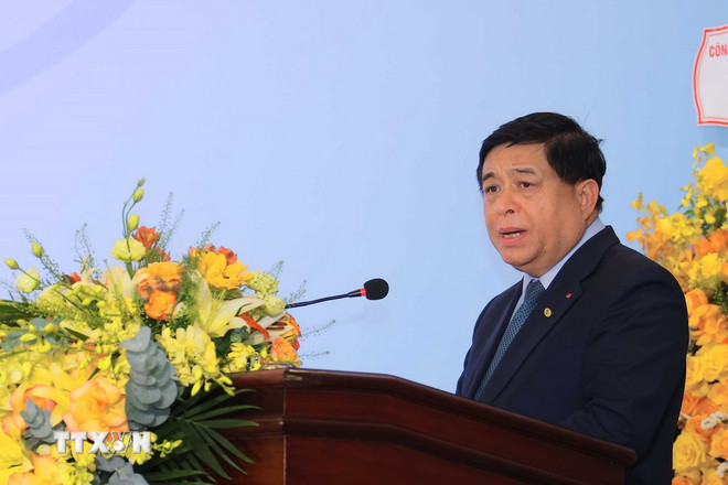 Phó Thủ tướng Nguyễn Chí Dũng phát biểu. (Ảnh: Hoàng Hiếu/TTXVN) ttxvn-pho-thu-tuong-nguyen-chi-dung.jpg