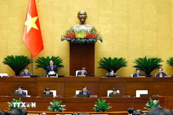 Phó Chủ tịch Quốc hội Nguyễn Đức Hải phát biểu. (Ảnh: Doãn Tấn/TTXVN) ttxvn-quoc-hoi-2.jpg