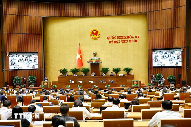 Utsikt fra møtet. (Foto: Doan Tan/VNA) ttxvn-quoc-hoi.jpg